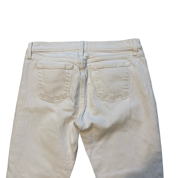 J. Crew Slim Broken-in Boyfriend Jean in White, Sz 27 - Picture 14 of 15